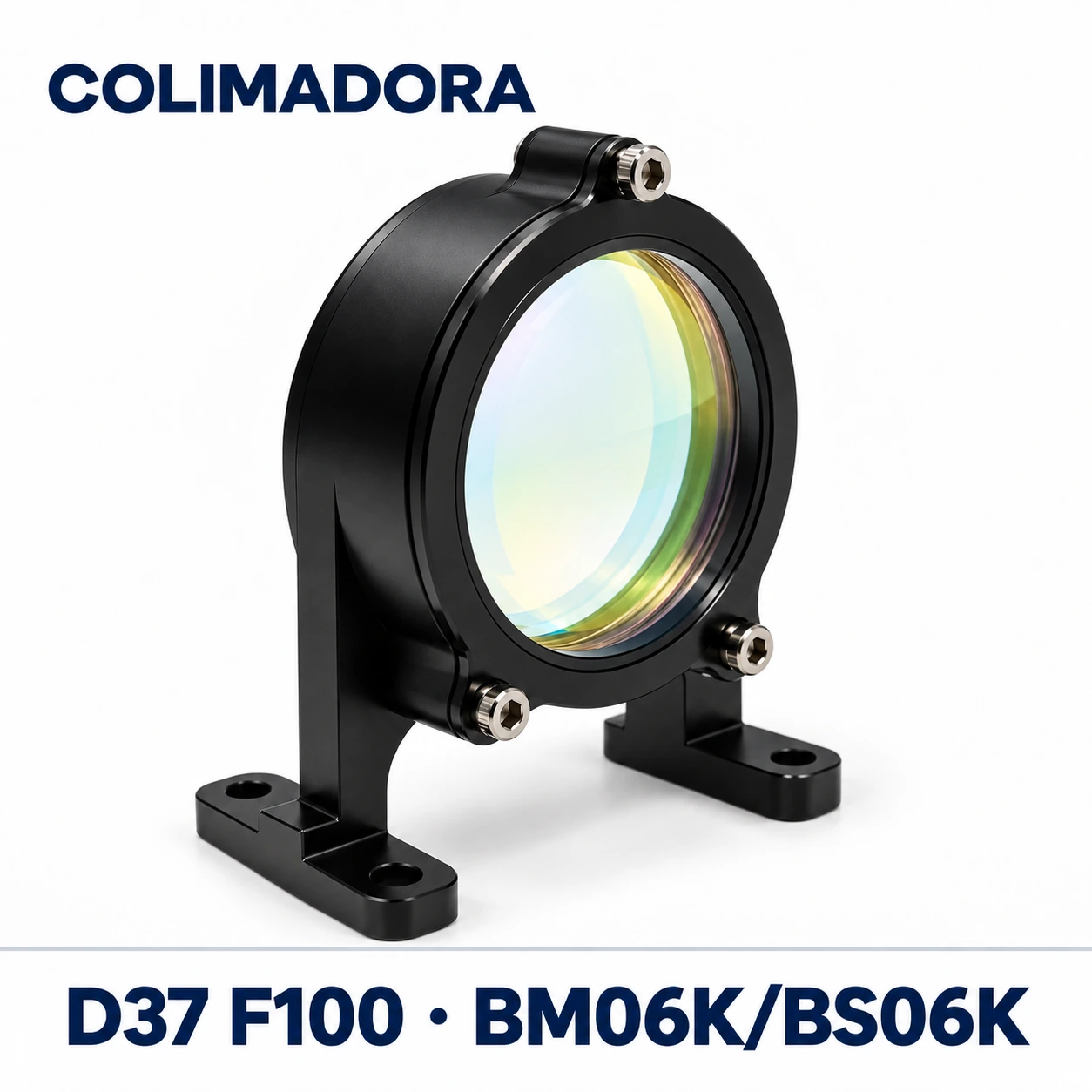 Lente colimadora FL100 D37 com suporte — BM06K