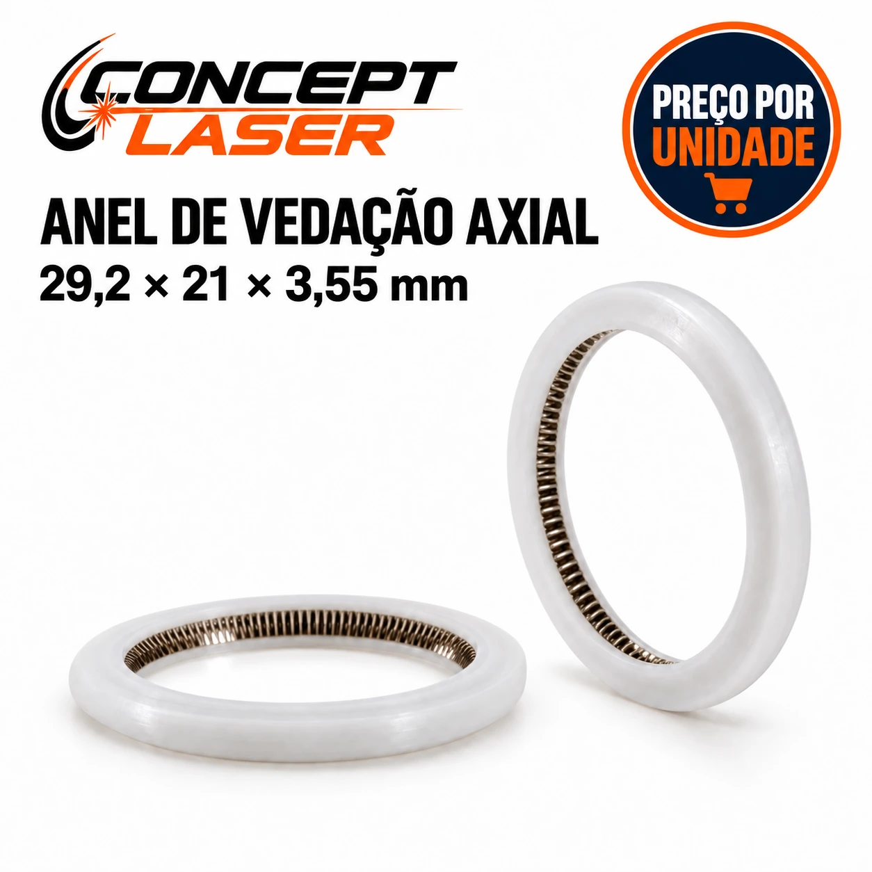 Anel de vedação 29,2 × 21 × 3,55 mm